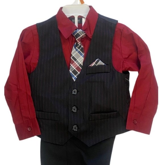 Holiday Editions 4pc long sleeve suit outfit SIZE 2T NWT! - Picture 2 of 4